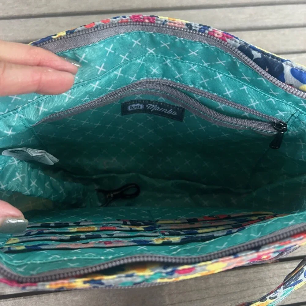 Lug Mambo Wildflower Quilted Crossbody Shoulder Bag RFID NWOT